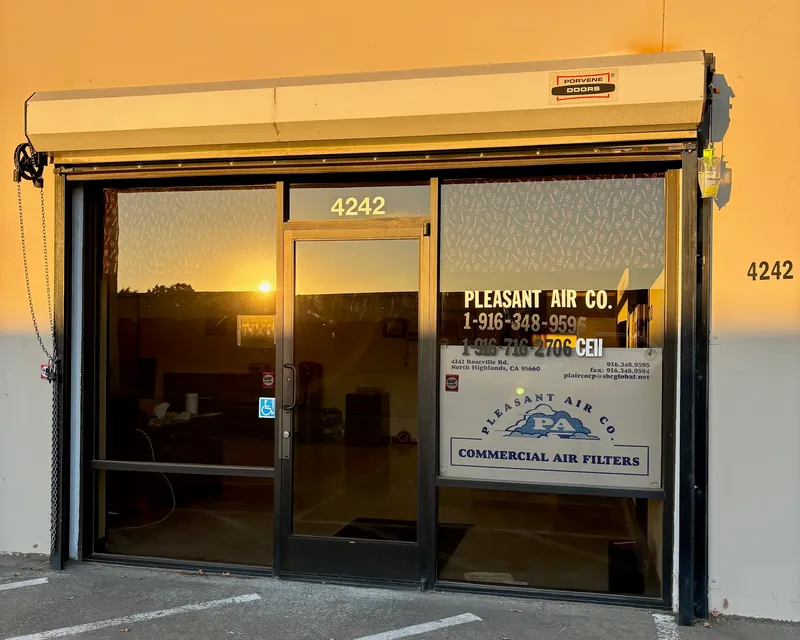 Pleasant Air Company storefront at 4242 Roseville Road in North Highlands